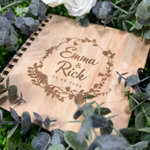 Emma And Rick Wooden Guestbook